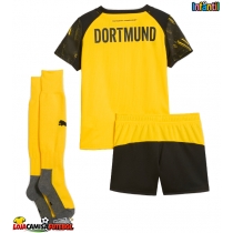 Camisa de Futebol Borussia Dortmund Equipamento Principal Infantil 2025-26 Manga Curta (+ Calças curtas)